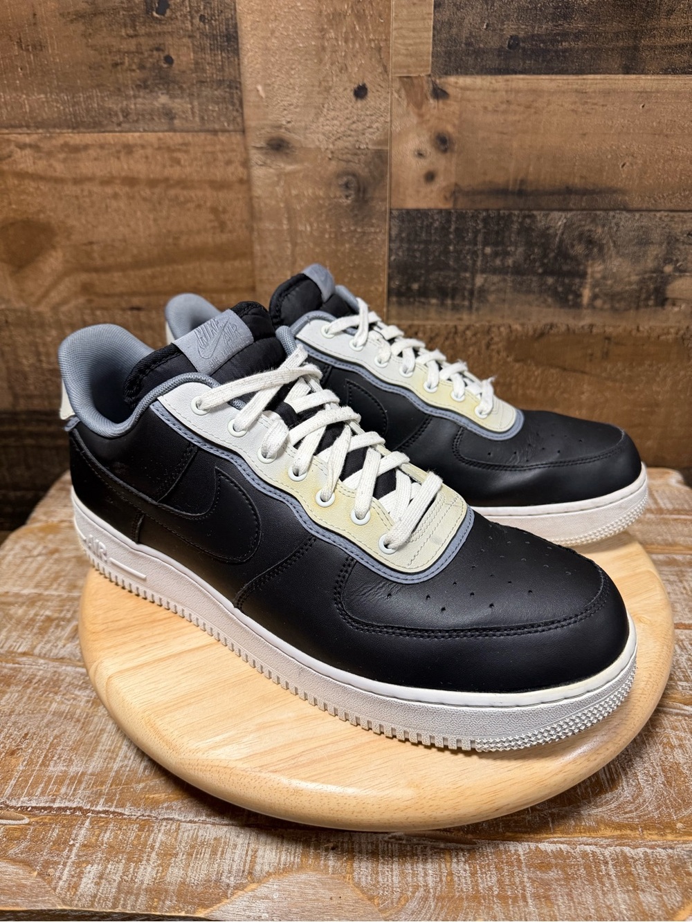 Nike Air Force 1 ‘07 LV8 Utility Black Gray White Men’s Size 14 AO2438-002